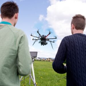 Operación básica en la conducción de un dron